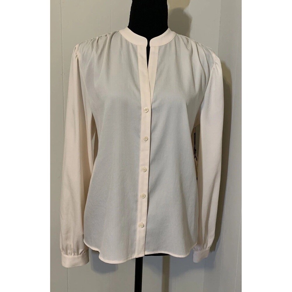 Treasure And Bond Womens Size Small Top Long Sleeve Button Front Blouse NWT